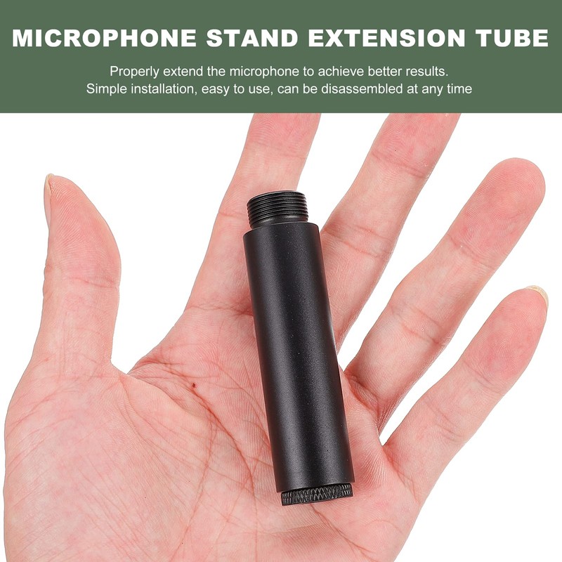 HEALLILY 1 Set Microphone Stand Extension Tube 3/8 Female 5/8