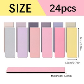 24PCS Magnetic Bookmarks Book Mark - 12 Colors Magnet Bookmark Clips, Cute Book Marks for Reading Women Men, Bookmarks for Book Lovers