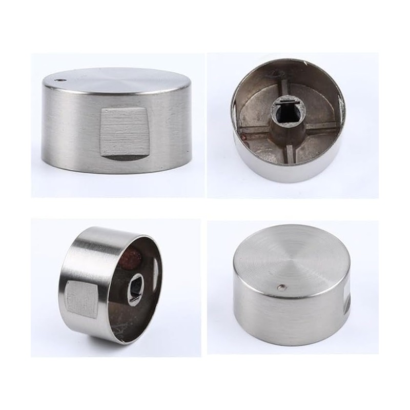 Jindizi Metal Gas Stove Knobs, 6Pack 6mm Zinc Alloy Control