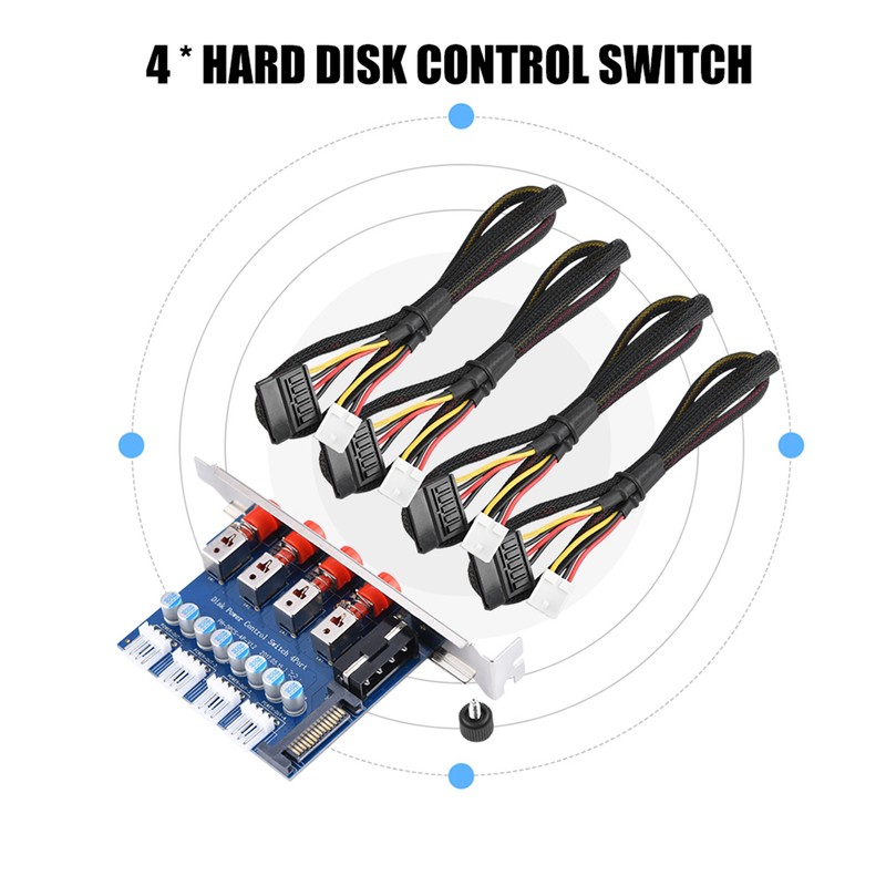HDD Power Control Switch Hard Drive Selector SATA Drive Switcher