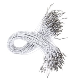 ARTIBETTER 100 piezas de cordón elástico de púas redondo con extremos de metal para sombreros, máscaras, menús, insignias, letreros, sudadera con capucha, pantalones cortos, chaquetas, abrigos