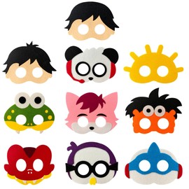 OU RUI RW AN Vidio Game world Felt Mask Themed Party Supplies RW Birthday Party Gifts Decoration Celebration Party Fan Cartoon Cosplay Pretend Game Accessories Boys Girls Gifts