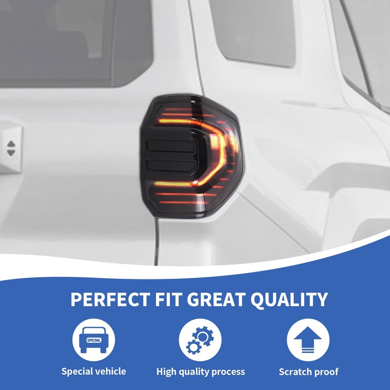 RAZPOY Smoked Tail Light Cover Rear Light Lamp Trim Guards