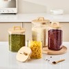 Sweejar 3 qt Glass Jars for Laundry Room Organization, 96
