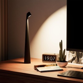 JHWDHD Cordless Rechargeable Table Lamp - 4000mAh Battery & Type-C, IP44 Waterproof Dimmable Touch LED Desk Light for Bedroom, Camping, Office - Indoor/Outdoor Night Light (Gift Ready, Black) (Black)