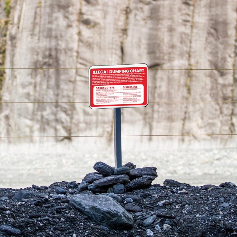 3 x Illegal Dumping Sign