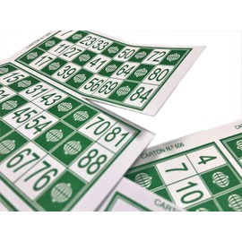 Genérico 600 Cartones para Bingo Tradicional De 90 Bolas (Azul)