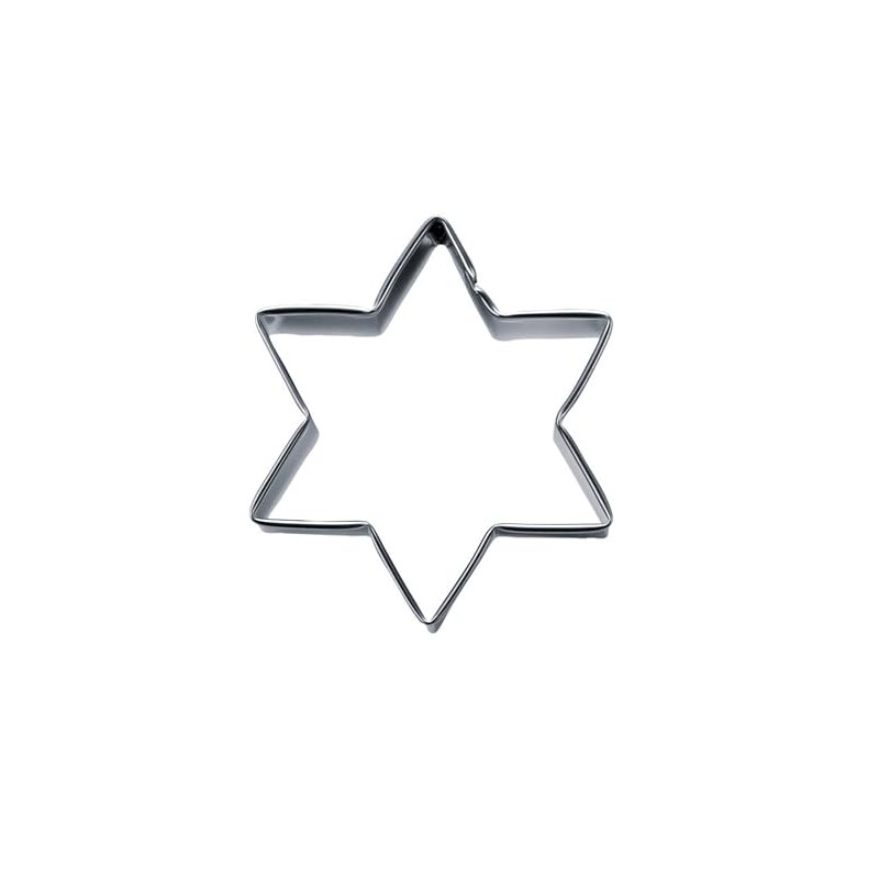 Städter Ausstechform Stern ca. 15 cm/H 3 cm 6-zackig, Edelstahl,