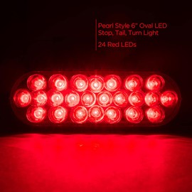 Pro LED 624R 6" Oval Stop Tail Turn Light - Replaces Truck Lite 6050
