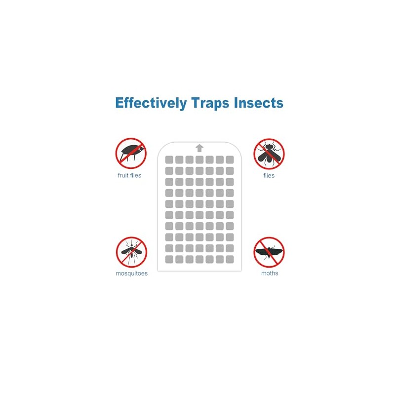 40 Pack Flying Insect Trap Refill Compatible with Mosalogic UVLA1001