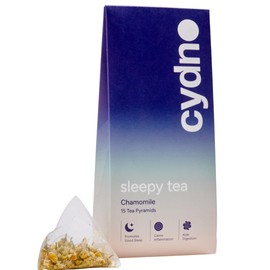 Cydno Chamomile Tea - Tea to Relax Mind & Body - Caffeine-Free - Vegan & Plastic-Free - 15 Pyramid Tea Bags
