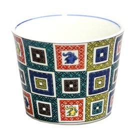 Kyuyaki MCF-01 Green Suburban Kiln Boar Mouth Soba Boar Mouth Furukuya Color Picture Stone Tatami