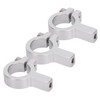 3Pcs Tube Clamp Hub Aluminum Shaft Clamping M4 Thread Mounting
