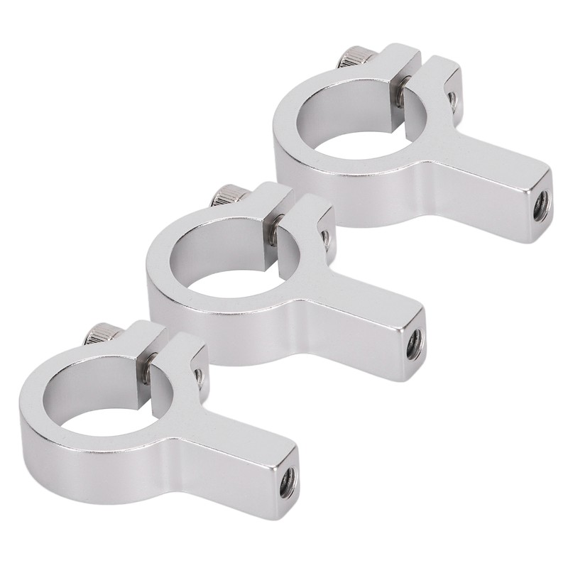 3Pcs Tube Clamp Hub Aluminum Shaft Clamping M4 Thread Mounting
