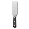 Slim Flexible Stainless Steel Spatula with Tecnopolymer Handle, Black, Triple