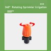 DLBX Orange Micro Sprinkler Watering Device with Two Way Connector,