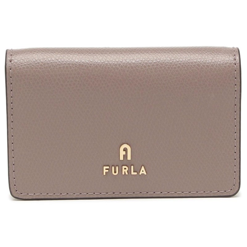 Furla WP00408 ARE000 3787S Women's Card Case, Camellia, Gray