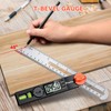 Preciva T-Bevel Gauge & Protractor with Horizontal and Vertical Bubble,0-338°