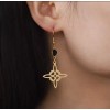 COLIBRI ALEGRE Aretes De Nudo De Bruja Con Cristal Negro
