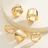 ÌF ME Gold Rings for Women Non Tarnish, 18K Gold