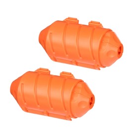 Farm Innovators FI-CC-1 Cord Connect Water Resistant Power Extension Cord Plug in Connection Protector Seal with Watertight Gasket, Orange (2 Pack)