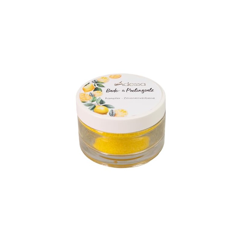 Adessa Bath and Exfoliating Salt with Camphor Lemon Verbena, 250