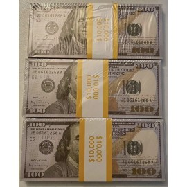 $100 Bills 30k Prop Replica Money for Movies, Parties, Tik Tok, Instagram