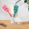 Qewro Depurador Espalda Ducha Luofah Palo Como Cepillo Cuerpo Exfoliante