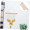 Kichvoe Bamboo Tapestry Poles 4-Piece Woven Hanging Rods Multi-functional Flag