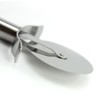 com-four® 3-Piece Pizza and Pasta Set, Stainless Steel, Serving Tongs,