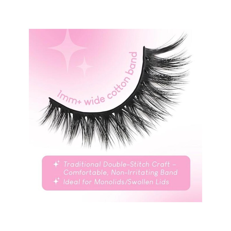 Agenlo 아젠로 인조 속눈썹 20쌍 위스피 밍크 14mm 3D 푹신한
