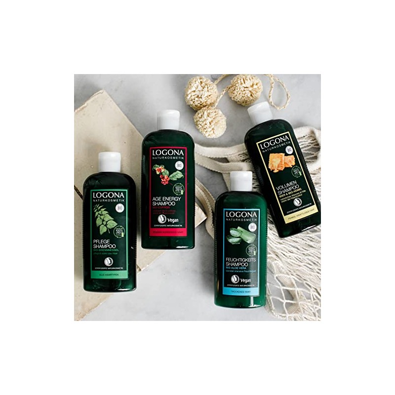 LOGONA Organic Honey Volume Shampoo 17oz, 500ml