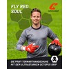 CATCH & KEEP Fly Red Soul Men's Goalkeeper Gloves, Size