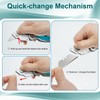 Vickay Box Cutter, Utility Knife with Belt Clip, Stainless Steel