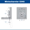 GTV - 4 x mini hinges with damping, pot diameter