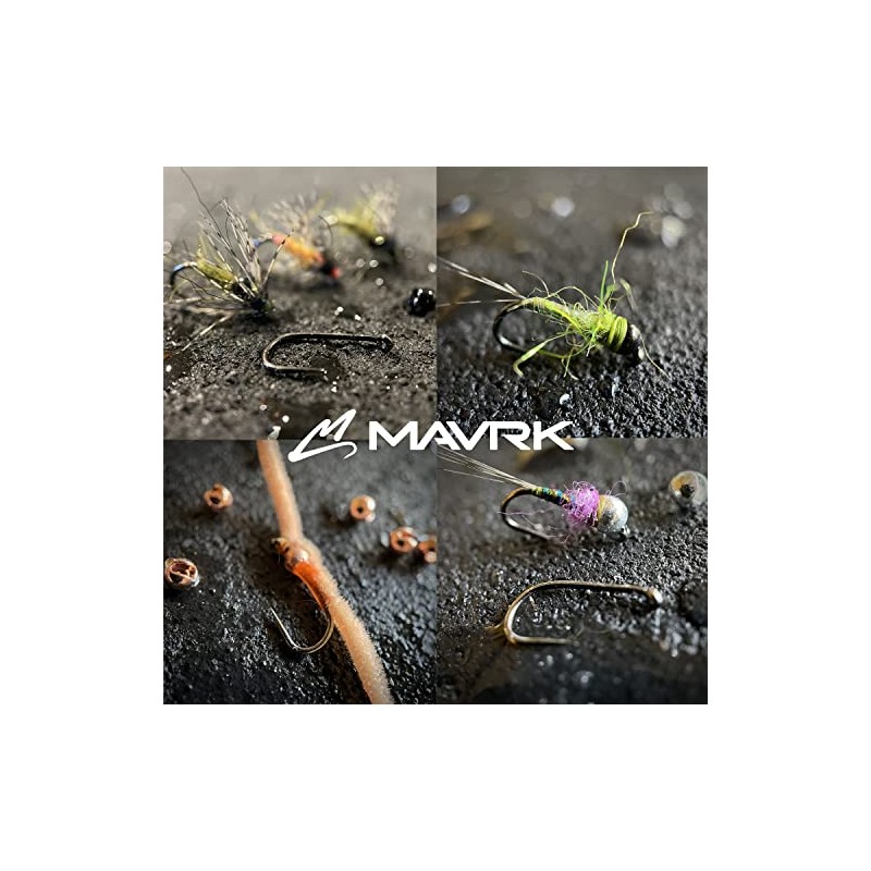 Mavrk Fly Fishing Euro Nymph Competition Barbless Hooks 125pcs Multi-Pack