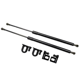TSUBASA Lift Supports Struts for Toyota Land Cruiser LC70 1984-2020 Front Bonnet Hood Modify Carbon Fiber Gas Charged Shock Dampers Spring Bar (2 PCS) (Normal Black)