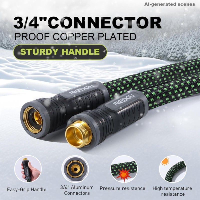 Relxitl Garden Hose, Flexible Water Hose, Ultra Lightweight Non-Expanding hose