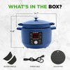 6 Quart Electric Dutch Oven | 1500W 5-in-1 Enamel Coated