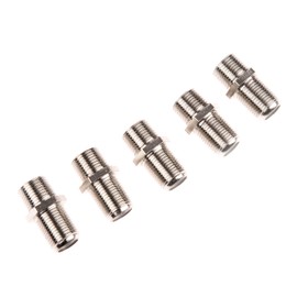 CDL Micro F Type Connector Satellite Cable Female to Female Coupler/Joiner/Gender/Changer (Pack of 5)