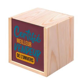Fabulous Wooden Box - Certified Universe Bestseller Marchand Boutique (10 x 10 x 10 cm)