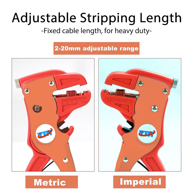 LIUJINCAN Automatic Wire Stripper and Cutter, Self Adjusting Insulation Stripper