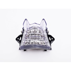 Bright2wheels Motorcycle LED Tail Light with Turn Signals Compatible with 09-19 S1000RR,12-15 HP4,13-20 S1000R White