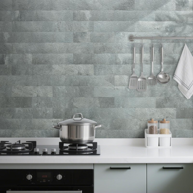 AULIGET 40-Piece Mountain Rock Peel and Stick Backsplash Wall Tiles,