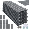 Noliven 10 Pack Corrugated Metal Roofing Panels, 6.1 ft
