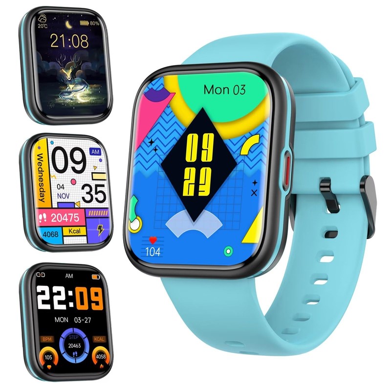 Reloj inteligente, multimodos deportivos con frecuencia cardíaca SpO2, resistente al