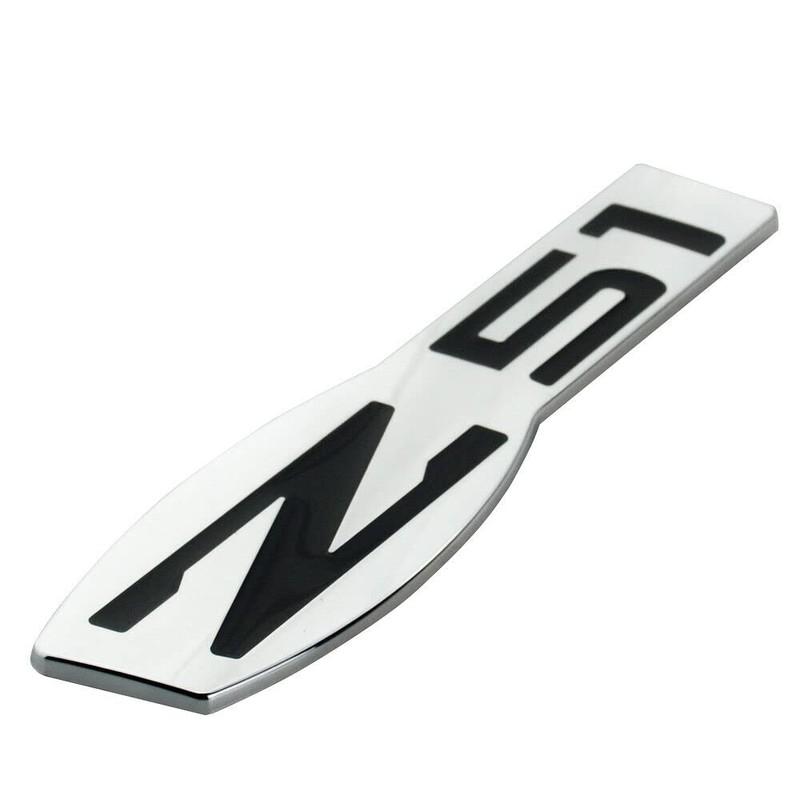2Pc Z51 Emblem Interior or Exterior 3D Badge Sticker Nameplate
