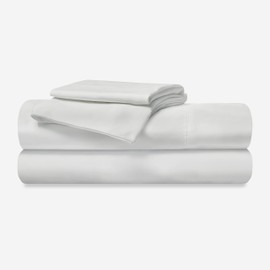 Bedgear Basic Bed Sheet Set - Lightweight and Breathable Bedding for Mattress - Includes Fitted Sheet, Flat Sheet, and 2 Pillowcases - Queen - Bright White