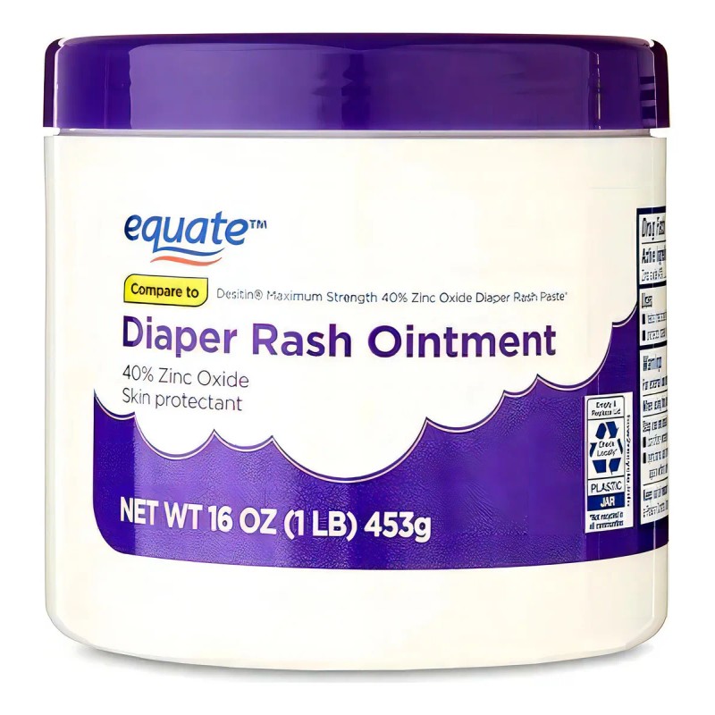 Crema Rozaduras Bebé Equate Diaper Rash Paste 453g Óxido Zinc