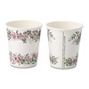ECOFIESTA 8X Paper Cups Birthday 8 oz Roses & Eucalyptus